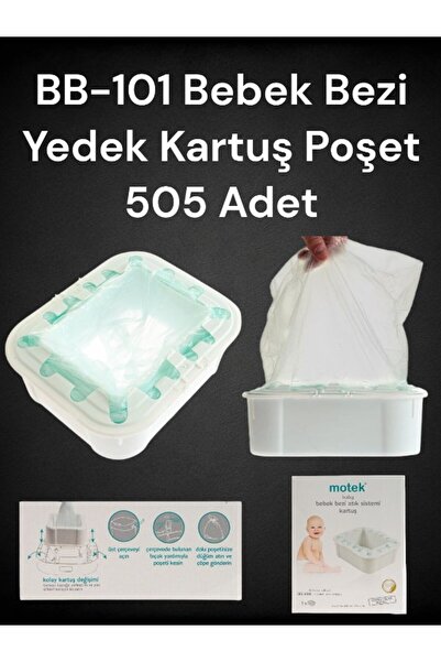 Zuu Baby Bebek Çöp Kovası ZUUBABY Uyumlu Yedek KARTUŞ( Poşet) 505 Kapasiteli