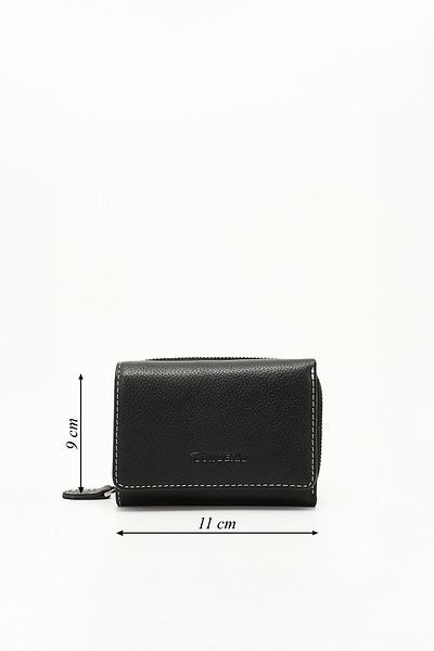 GÖNDERİ(R) BLACK ANTHRACITE Genuine Leather Women's Wallet 06275