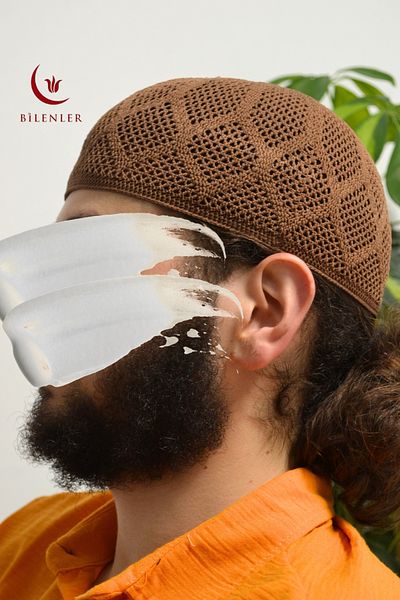 Bilenler Men's Knitted Skullcap |   Breathable Standard Size Skullcap Ideal for Hajj and Umrah (5 Pieces)