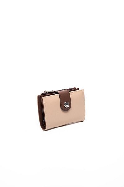 Silver Polo Silver & Polo Dark Beige - Brown Sp1107 Women's Wallet & Card Holder