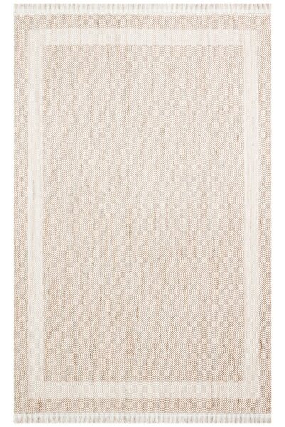 Halımax Eko Halı Cozy CZY 05 Beige Bukle Hav Toz Vermez Modern Örgü Dokuma Makine Halısı