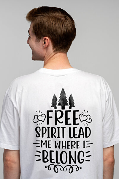 StoryGift Romania Tricou Barbati cu brazi si inimioare cu mesajul "Free spiri...