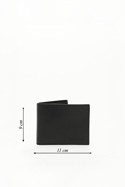 GÖNDERİ(R) Black Gön Genuine Leather Horizontal Men's Wallet 06750