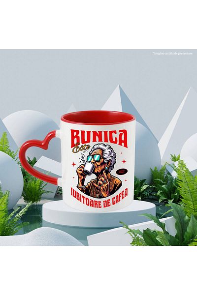 StoryGift Romania Grandma Mug Cool With Coffee Mug Text Grandma Is A Coffee Lover, Ceramics, With ,STG