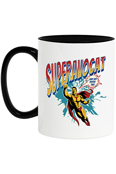 StoryGift Romania Cana Super Avocat Super Erou, Sunt Aici Pentru Tine, 330ml,...