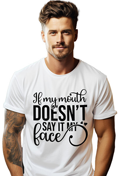 StoryGift Romania Men's T-shirt with the message "If my mouth doesn't say it,...