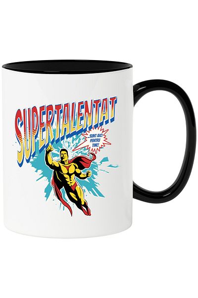 StoryGift Romania Super Talented Superhero I'm Here For You Mug, 330ml, Ceramic with Handle, With ,STG