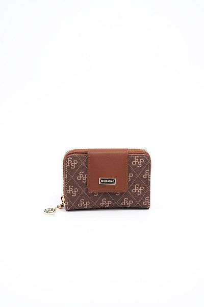 Silver Polo Silver & Polo Brown - Tan Sp935 Women's Wallet & Card Holder