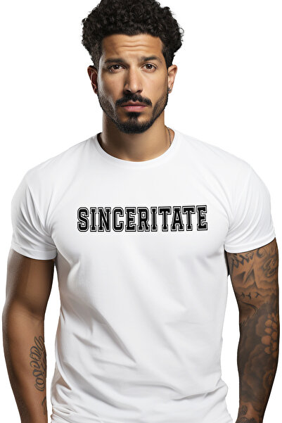 StoryGift Romania Tricou bărbătesc Sinceritate, mesaj motivațional, text insp...