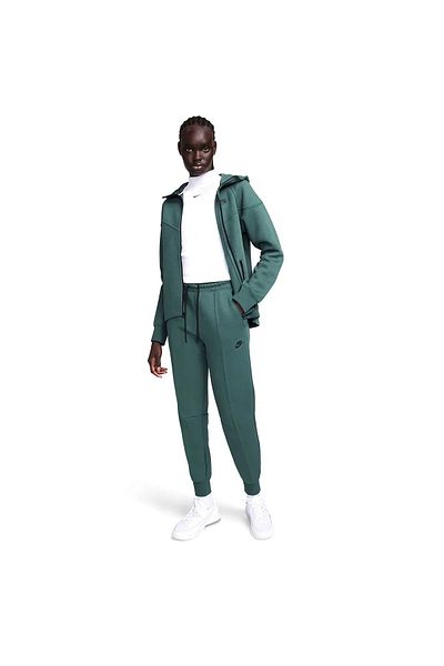 Nike Sportswear Tech Fleece Standard Fit Mid Rise Jogger Women's Sweatpants Dark Green