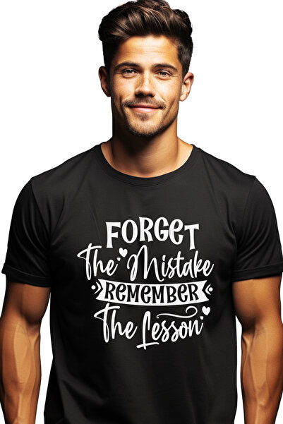 StoryGift Romania Men's T-shirt with hearts and the message "Forget the mista...