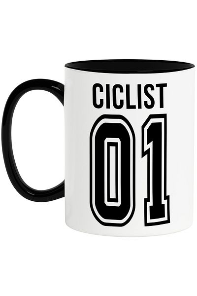 StoryGift Romania Mug With Cyclist Text, and Number 01, Best, Appreciation, Personalized, 330, With,STG