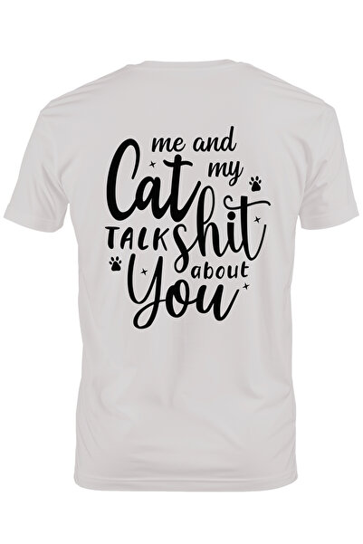 StoryGift Romania Tricou bărbătesc cu labe de pisică și mesajul în engleză „e...