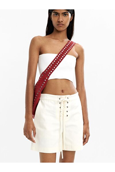 PARFOIS %100 Pamuk Çapraz İpli Şort