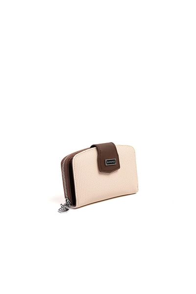 Silver Polo Silver & Polo Beige - Brown Sp874 Women's Wallet & Card Holder