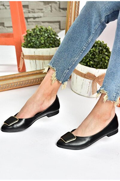 Fox Shoes P726776309 Női balerinák fekete csattal