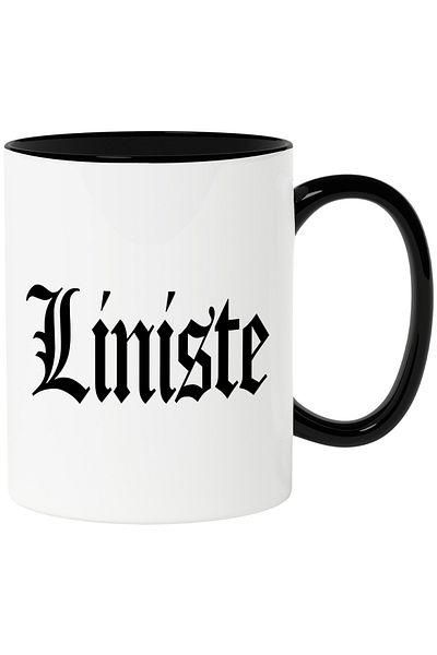 StoryGift Romania Silence Mug, Motivational Message, Word, Inspirational Text, Self Care, 330ml, , With ,STG