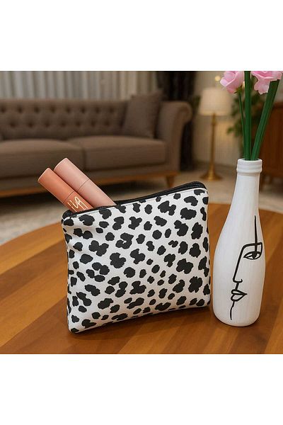 Textia Home Set de 3 pungi de machiaj căptușite cu satin