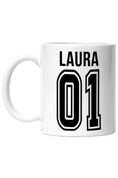 StoryGift Romania Cana Cu Textul Laura, si Numarul 01, Cel Mai Bun, Apreciere...