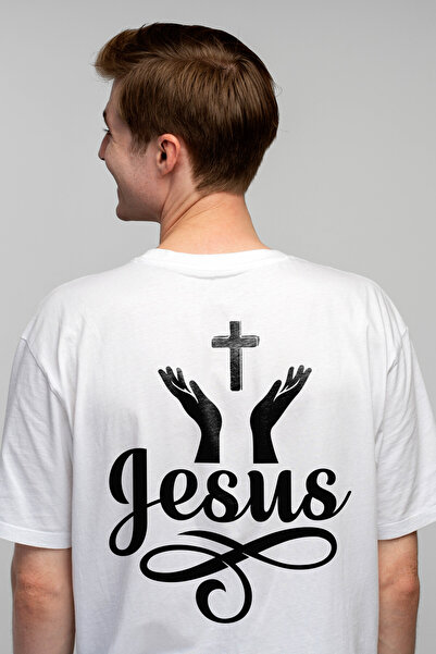 StoryGift Romania Tricou bărbătesc cu cruce și textul „isus” - Isus se pocăie...