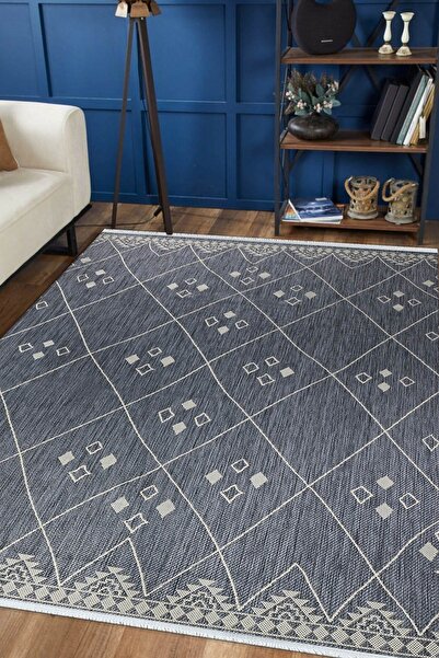 Markaev Oxford 125 Dekoratif Kaymaz Tabanlı Saçaklı Yıkanabilir Halı Yolluk Mdd ZNTKLM