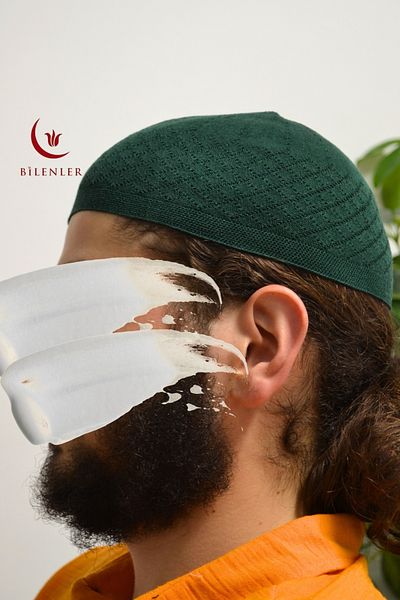 Bilenler Men's Thin Orlon Skullcap – Machine Work Hand Knitted, Standard Size