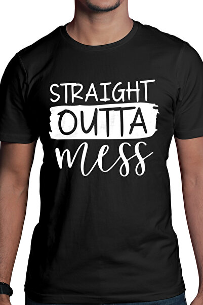 StoryGift Romania Tricou Barbati cu mesajul in engleza "Straight outta mess" ...