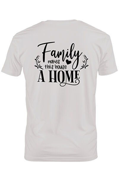 StoryGift Romania Tricou bărbătesc cu inimă și mesajul „familia face din acea...
