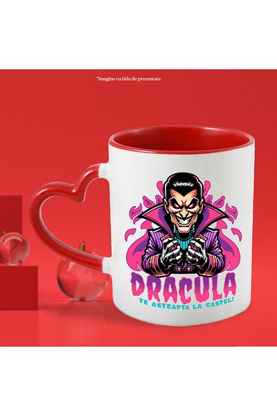 StoryGift Romania Mug with Scary Animation, Text Dracula Is Waiting For You At The Castle, Ceramic, 3, With, STG