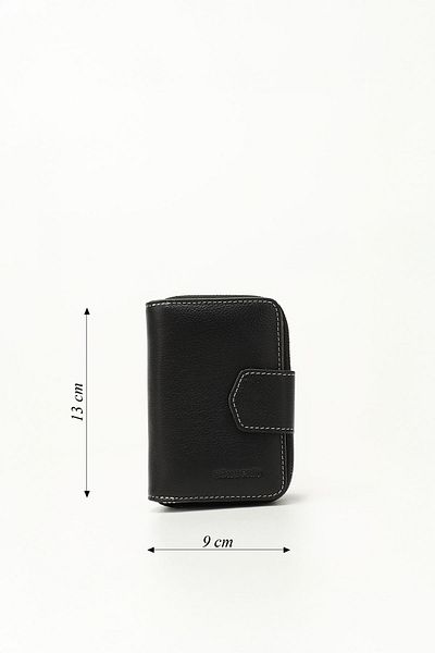 GÖNDERİ(R) BLACK ANTHRACITE Genuine Leather Women's Wallet 06240