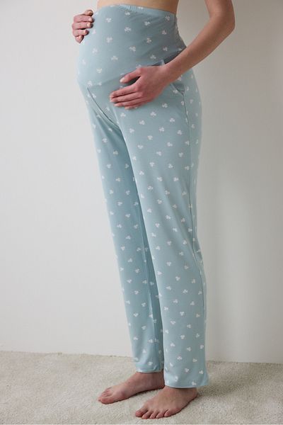 Penti Mintfarbene Hosen mit Kragen - Pyjama Bottoms