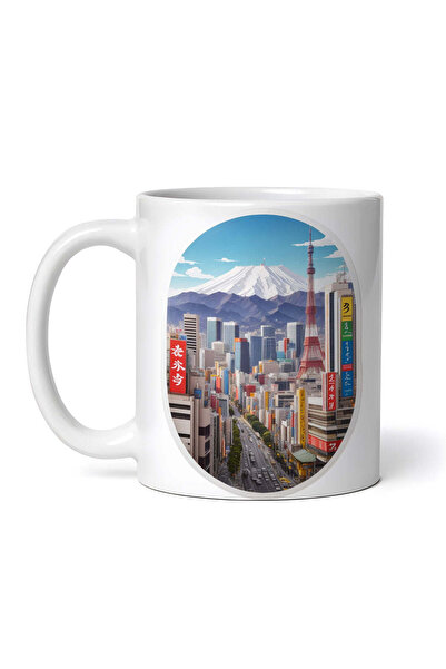 OEM Cană albă personalizată, orașul Osaka, Inovatix®. 330 ml