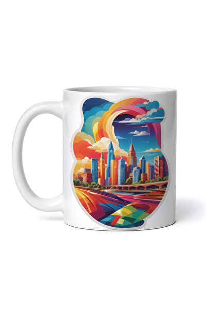 OEM Cană albă personalizată, Galata City, Inovatix®. 330 ml