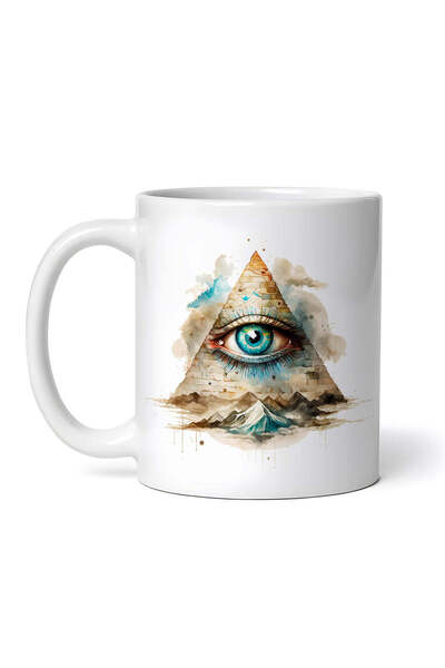 OEM Cană albă personalizată, Mystic Eye, INOVATIX®. 330ml