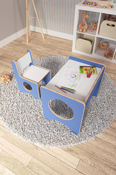 zeo wood design Montessori Çocuk Oyun & Aktivite & Çalışma Masa ve Sandalyesi