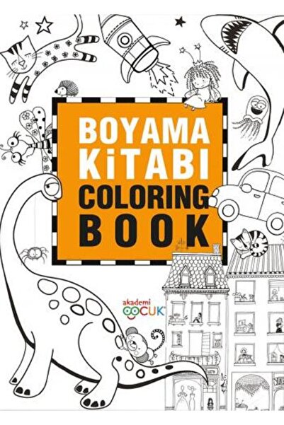 Akademi Çocuk Boyama Kitabı Coloring Book 24X335 cm