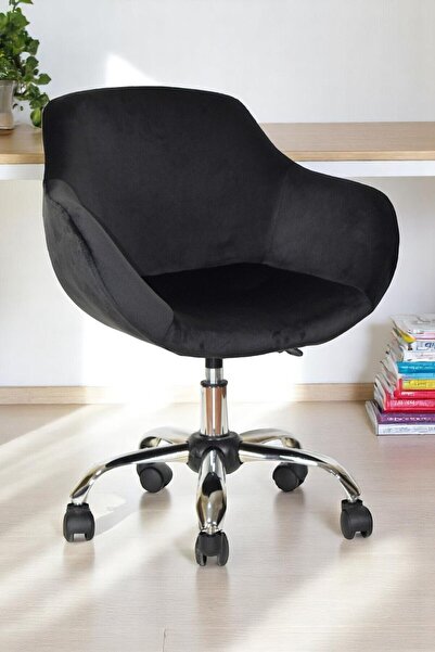 Home Çocuk odası sandalye, çocuk döner sandalye krom ayaklı, yükseklik ayarlı