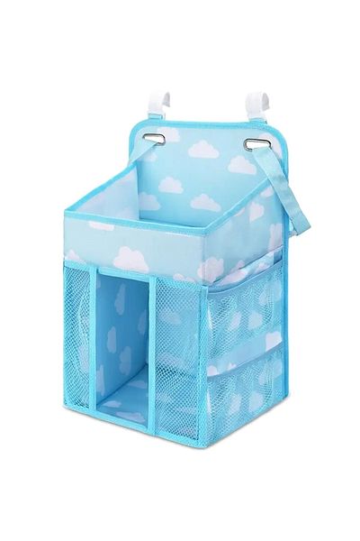 zola Organizator multifunctional pentru patutul bebelusului, carlige, pliabil, 43x28x20 cm