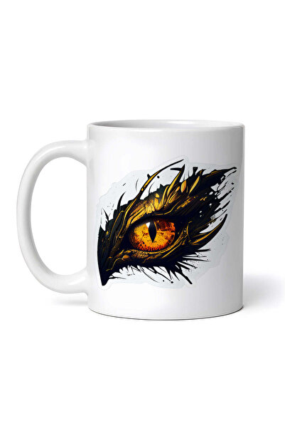 OEM Cană albă personalizată, Nessie Dragon Eye, Inovatix®. 330 ml