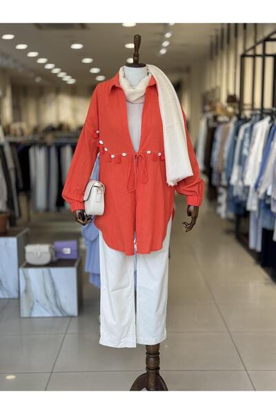 Kayra Marine Straight Yüksek Bel Denim Pantolon Bej 19084