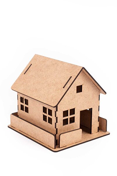 Forester Toys Boyanabilir Ahşap ev 12*12