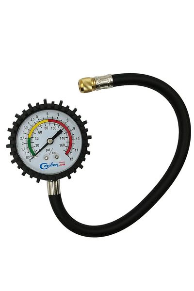 Osaka Dial Type Meter Tire Pressure Gauge Rubber Protected, Car Air Pressure Gauge (4D-1S)
