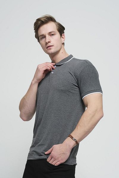 Oksit Colton Collar Lycra Slim Fit Ανδρικό μπλουζάκι polo γιακά