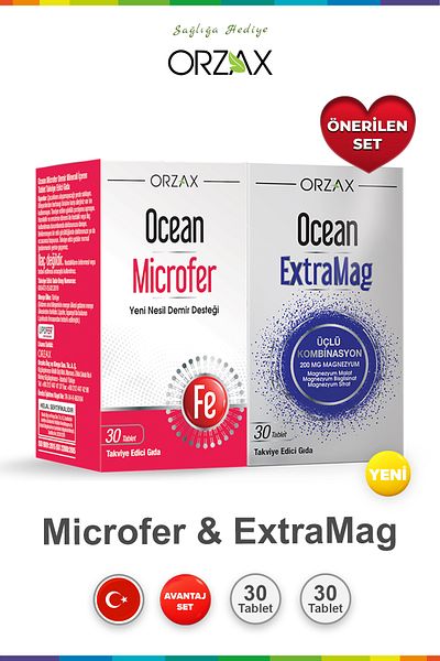 Ocean Microfer 30 Tablets & Ocean Extramag 30 Tablets