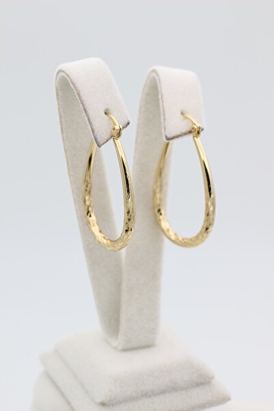 XUPING JEWELRY Stil Incisi/ 14 Ayar Altın Kaplama Sarmal Model Küpe