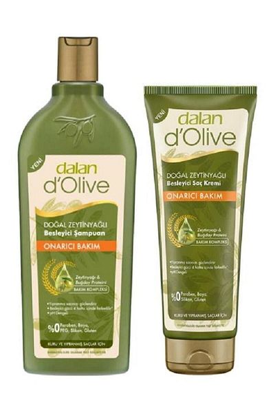 Dalan D'Olive 400ml Repair Care Shampoo and 200ml Conditioner