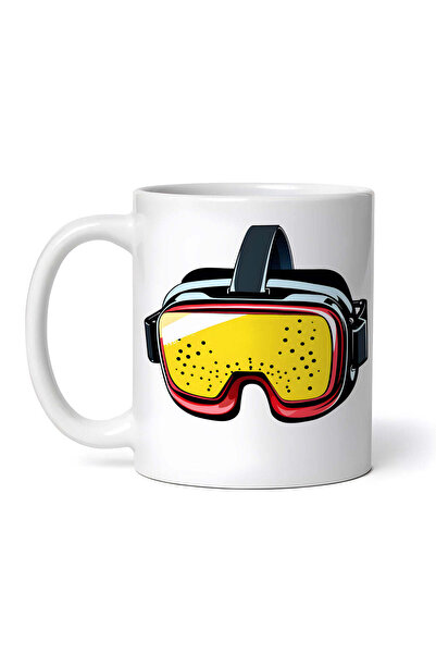 OEM Cană albă personalizată, ochelari pentru jocuri video 3D, Inovatix®. 330 ml