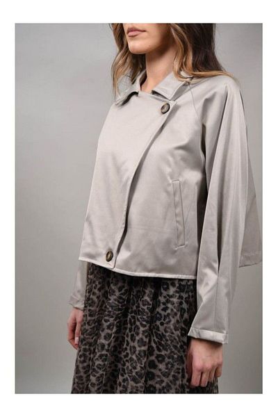 FASHIONLAND Jacheta Scurta Petrecuta Lucia Talie Unica Silver
