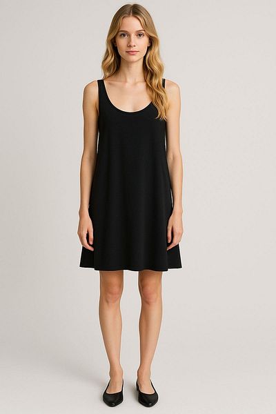 COTENCONCEPT A-Line Cotton Thick Strap Tank Dress
