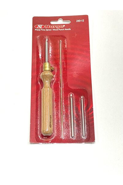 Nurge Punch İğnesi / Ahşap Saplı Panch İğnesi M